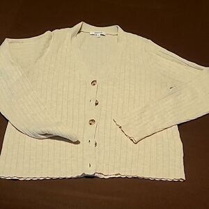 Madewell Altona pointelle Cardigan Sweater as Large